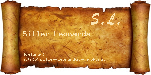 Siller Leonarda névjegykártya